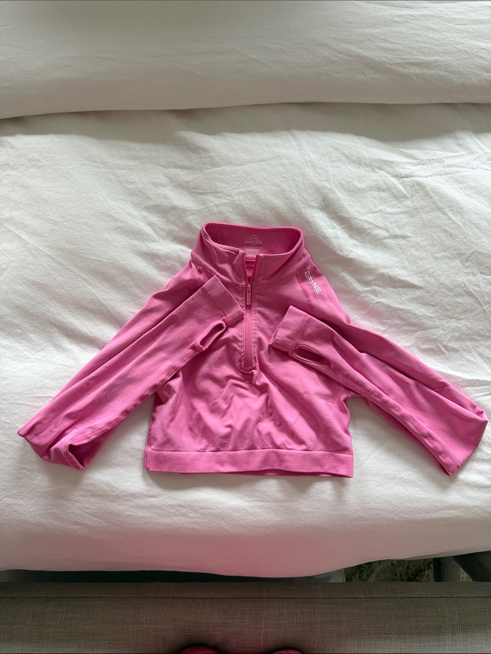 Dfyne Pink Quarter-Zip Performance Pullover